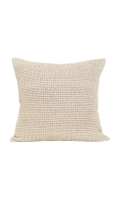 Morrow Soft Goods Helena Throw Pillow In Natural & Hazelnut