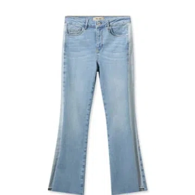 Mos Mosh Alli Flare Panel Jeans In Blue