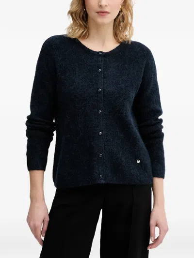 Mos Mosh Almine Buttoned Cardigan In Blue