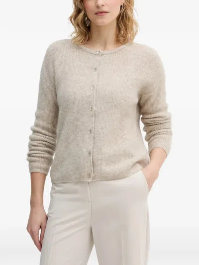 Mos Mosh Almine Buttoned Cardigan In Neutral