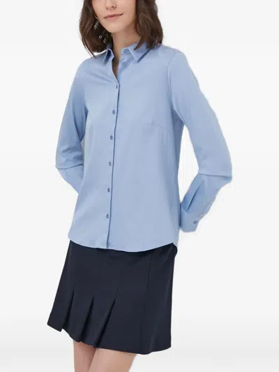 Mos Mosh Buttoned Long-sleeved Shirt In Blue