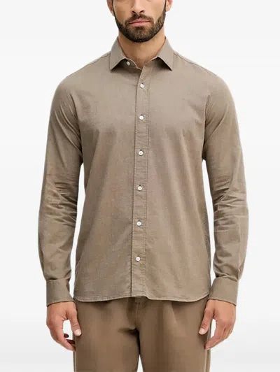 Mos Mosh 버튼 셔츠 In Brown