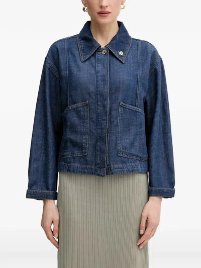 Mos Mosh Button-up Denim Jacket In Blue