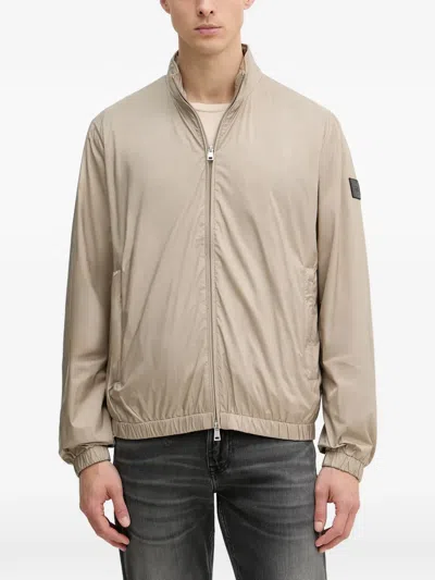 Mos Mosh Clem Zip-up Jacket In Neutral