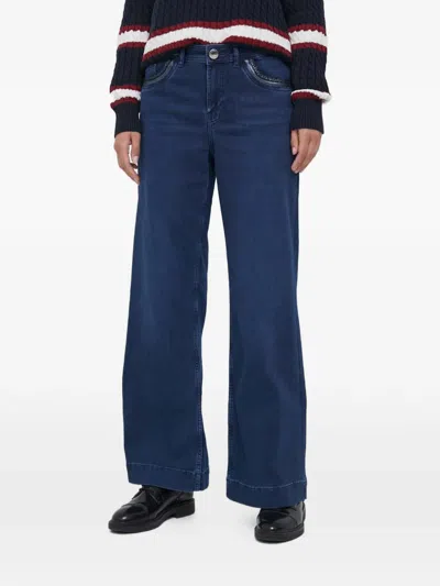 Mos Mosh Embellished Pockets Jeans In Blue