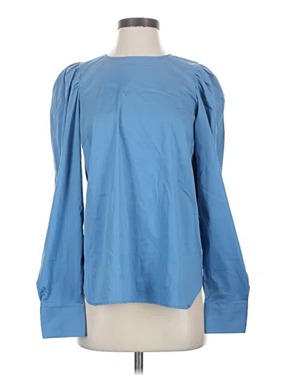 Pre-owned Mos Mosh Long Sleeve Blouse In Blue