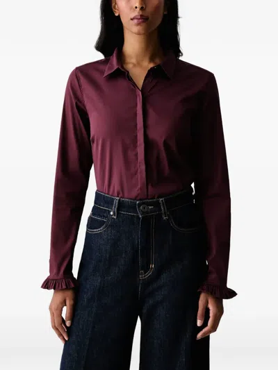 Mos Mosh Mattie Ruffled-cuff Shirt In 레드