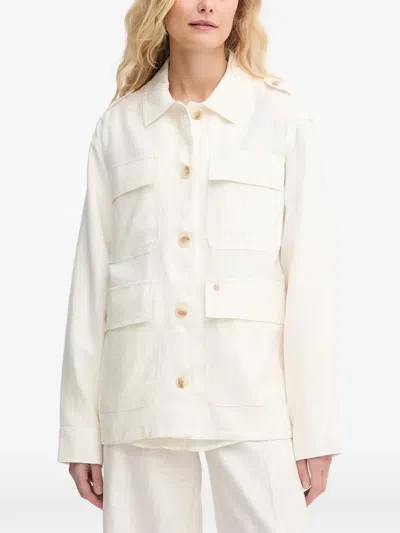 Mos Mosh Mmalfea Flap-pocket Jacket In White