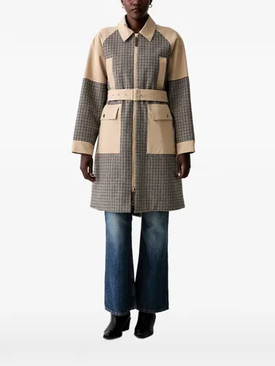 Mos Mosh Mmaline Belted Coat In Neutrals