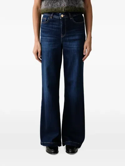 Mos Mosh Mmdara Wide-leg Jeans In Blue