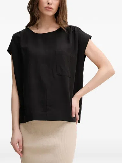 Mos Mosh Mmelena Alexis Pocket-detail Top In Black