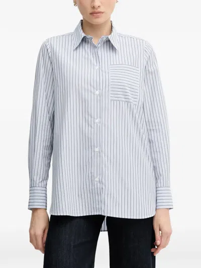 Mos Mosh Mmelinda Striped Shirt In Blue