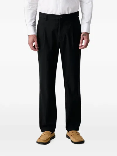 Mos Mosh Mmgstarr Pleated Flap-pocket Tailored Trousers In Black