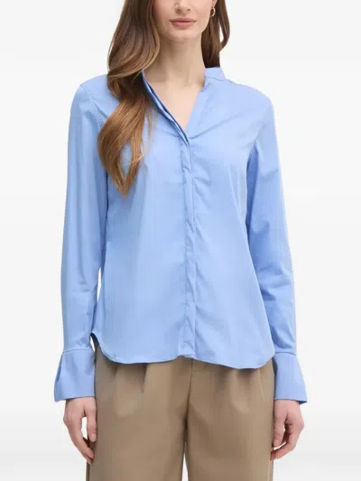 Mos Mosh Mmmatthea Button-down Shirt In Blue
