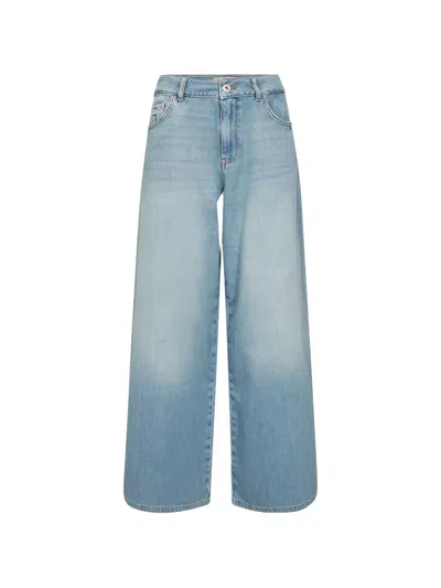 Mos Mosh Mmnorlan Esma Wide-leg Jeans In Blue