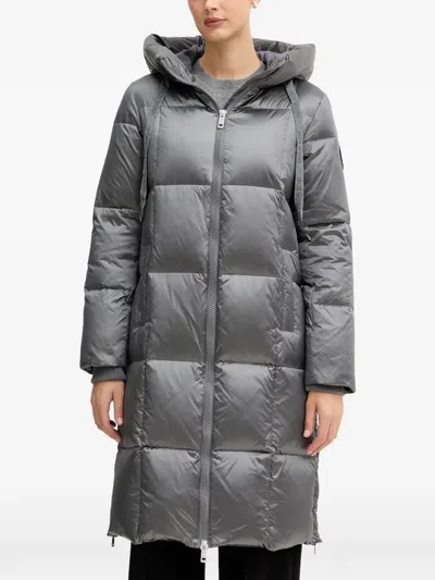 Mos Mosh Mmnova Hooded Quilted Coat In Gray