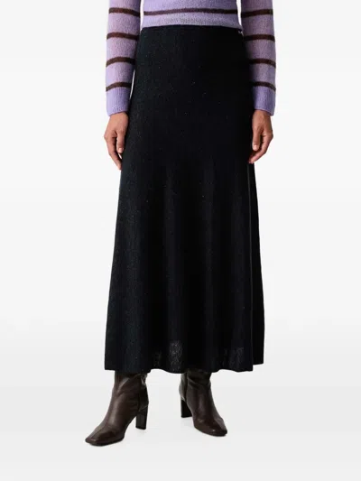 Mos Mosh Mmseva Maxi Skirt In Blue