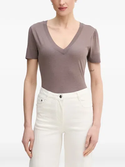 Mos Mosh Mmsink V-neck Short-sleeve T-shirt In Pink