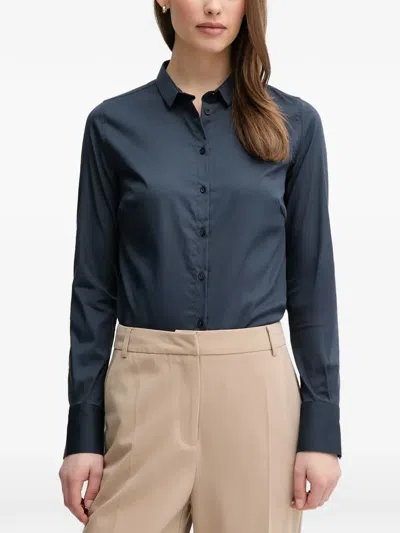 Mos Mosh Mmtilda Button-up Shirt In Blue