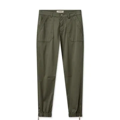 Mos Mosh Naina Tem Trousers-dusty Olive-163380 In Green