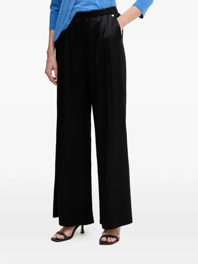 Mos Mosh Pleated Trousers In Black