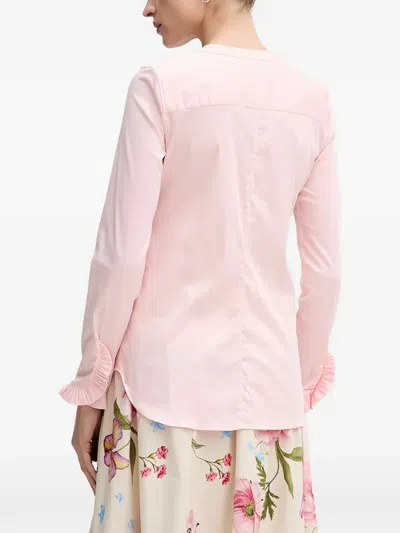 Mos Mosh Ruffled Shirt In Pink
