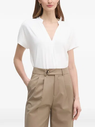 Mos Mosh 시라 블라우스 In White