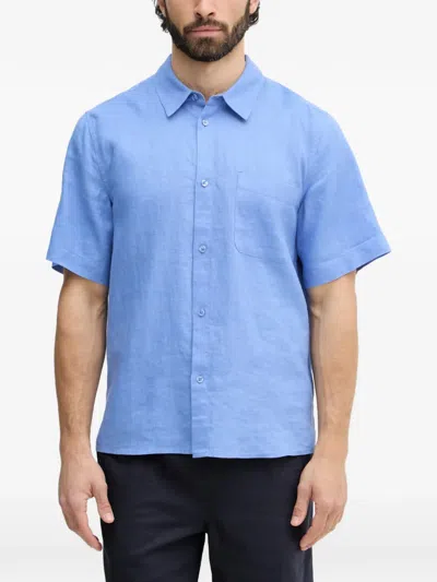 Mos Mosh Short-sleeved Shirt In Blue