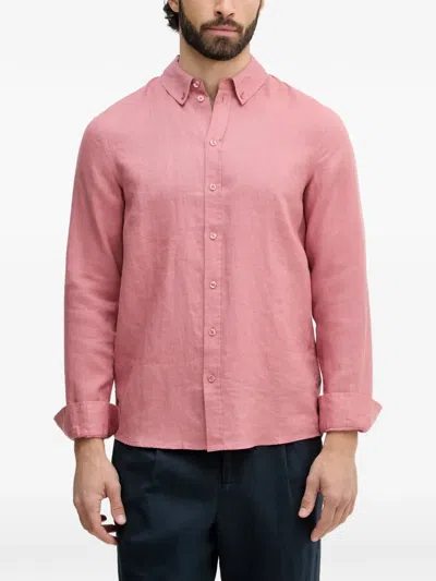 Mos Mosh Theo Long-sleeved Shirt In Pink