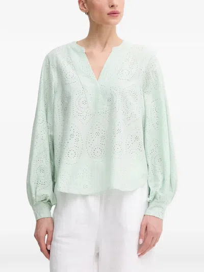 Mos Mosh V-neck Top In Green