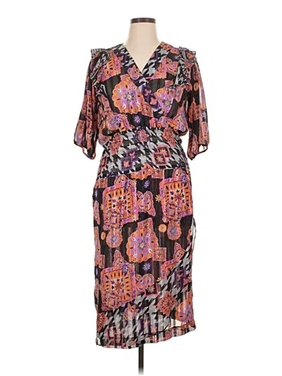 Pre-owned Mosaic Casual Dress In Black