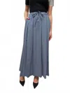 Mosaic Cotton Maxi Skirt In Blue In Blue