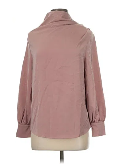 Pre-owned Mosaic Long Sleeve Blouse In Brown