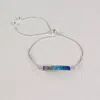 Mosaic Women's Adjustable Bracelet Bar In Blue In Blue