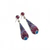 Mosaic Women's Royal Drop Stud Earrings In Bugumbilia In Multi