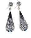 Mosaic Women's Royal Drop Stud Earrings In Onix In Black