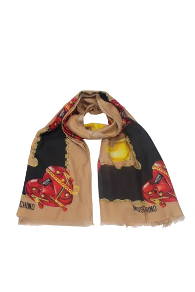 Moschino - 1 Stola Beige 3312m3010 In Multi