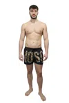 Moschino Man Swim Trunks Black Size Xxl Polyester In Black