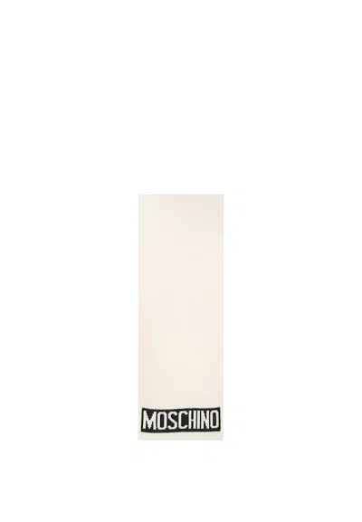 Moschino - 2 White Scarf 50184m5541