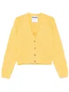 Moschino 100% Shrunk Cardigan In 黄色