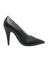 Moschino 100mm Leather Pumps In Black