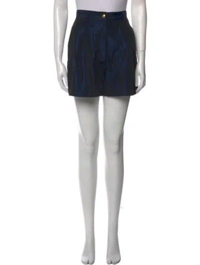 Pre-owned Moschino 1990's Mini Shorts In Blue