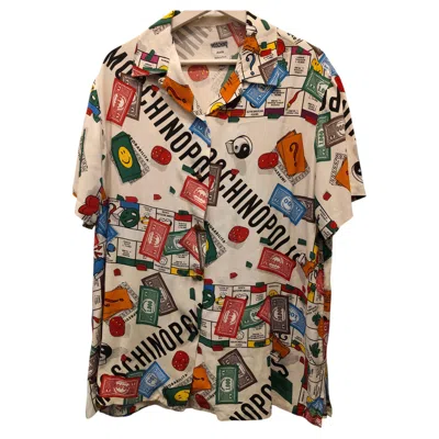 Pre-owned Moschino 1990s  Jeans Poly Multicoloured Shirt In Brown