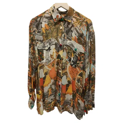 Pre-owned Moschino 1990s  Multicoloured Shirt Size M In Brown