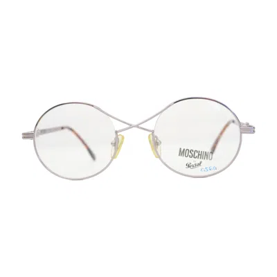 Pre-owned Moschino 1990s Vintage Unisex Sunglasses Frame In Excellent Condition In Gray