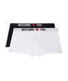 Moschino 2-pack Of Boxer Briefs In White