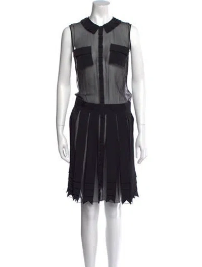 Pre-owned Moschino 2000's Knee-length Dress In Black