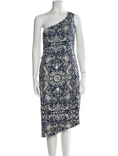 Pre-owned Moschino 2000's Knee-length Dress In Blue