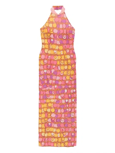 Pre-owned Moschino 2010s Graphic-print Maxi Dress