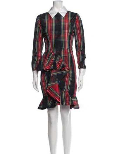 Pre-owned Moschino 2013 Knee-length Dress In Red